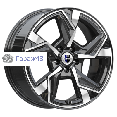 K&amp;K Кайан (КС101) R18 / 7.5J PCD 5x108 ET 33 ЦО 67.1 Литые Черный с полированной лицевой поверхностью