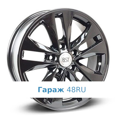 RST R116 R16 / 6.5J PCD 5x100 ET 40 ЦО 57.1 Литые Черный