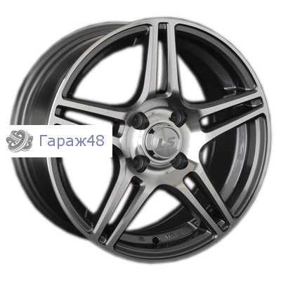 LS 770 R14 / 6J PCD 4x100 ET 40 ЦО 73.1 Литые Графит с полированной лицевой поверхностью