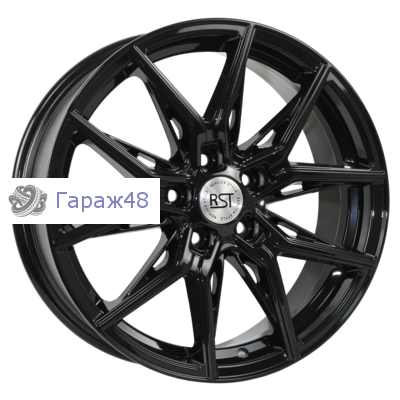 RST R247 R17 / 7J PCD 5x108 ET 45 ЦО 65.1 Литые Черный с полированной лицевой поверхностью