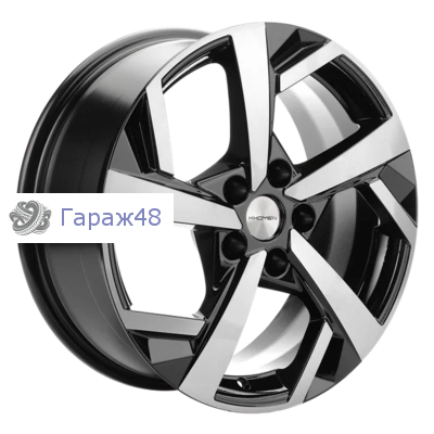 Khomen Wheels KHW1712 Jac/Москвич 3 R17 / 7J PCD 5x108 ET 40 ЦО 54.1 Литые Black-FP