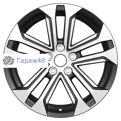 Khomen Wheels KHW1803 Teana/Xtrail/Juke R18 / 7J PCD 5x114.3 ET 45 ЦО 66.1 Литые Black-FP