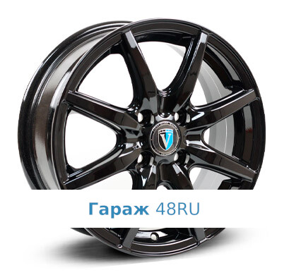 Venti 1615 R16 / 6.5J PCD 5x114.3 ET 46 ЦО 67.1 Литые Черный