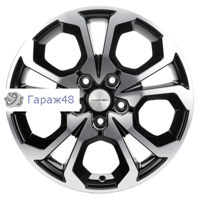 Khomen Wheels KHW1711 Ceed R17 / 6.5J PCD 5x114.3 ET 50 ЦО 67.1 Литые Black-FP