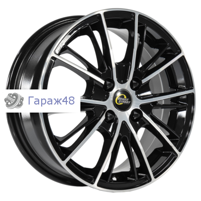 CrossStreet CR26 R15 / 6J PCD 4x114.3 ET 44 ЦО 56.6 Литые Черный с полированной лицевой поверхностью