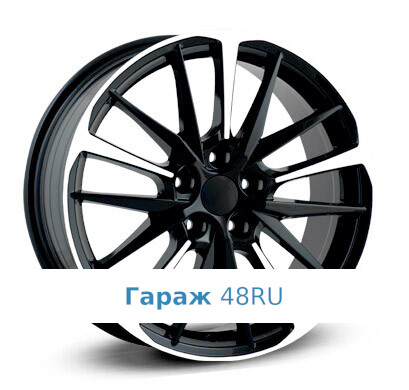 LegeArtis TY143 R18 / 8J PCD 5x114.3 ET 45 ЦО 60.1 Литые Черный с полированной лицевой поверхностью