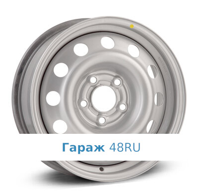 Trebl 6085 R14 / 5.5J PCD 5x120 ET 40 ЦО 67.1 Штампованные Серебристый