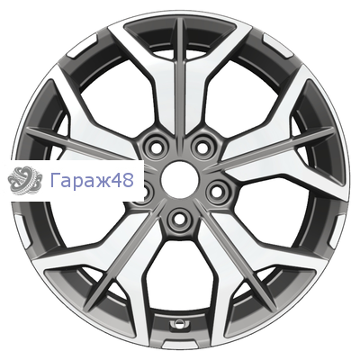 Khomen Wheels KHW1715 Kodiaq/Tiguan R17 / 7J PCD 5x112 ET 40 ЦО 57.1 Литые Gray-FP