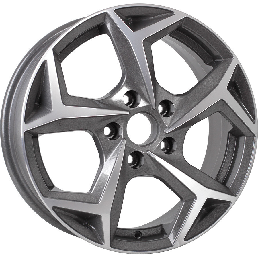 RST R066 R16 / 6.5J PCD 5x114.3 ET 38 ЦО 67.1 Литые Графит с полированной лицевой поверхностью