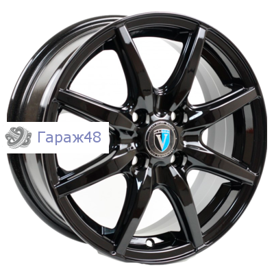 Venti 1615 R16 / 6.5J PCD 5x114.3 ET 46 ЦО 67.1 Литые Черный с полированной лицевой поверхностью