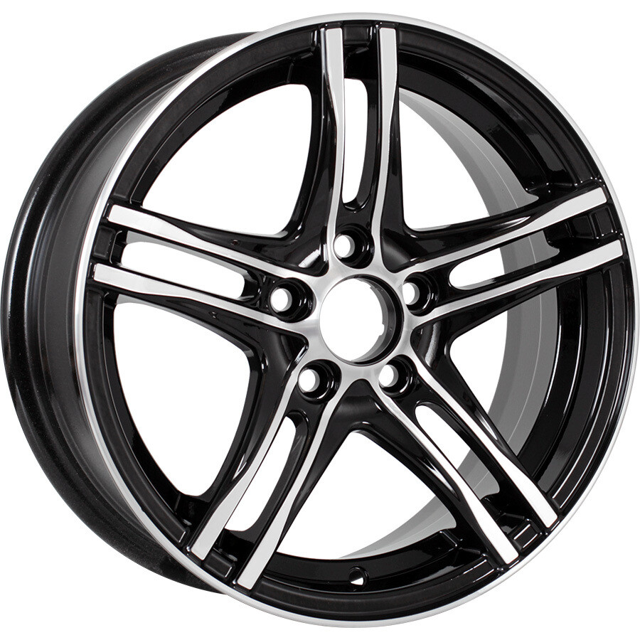 Venti 1505 R15 / 6J PCD 5x100 ET 38 ЦО 57.1 Литые Черный с полированной лицевой повехностью