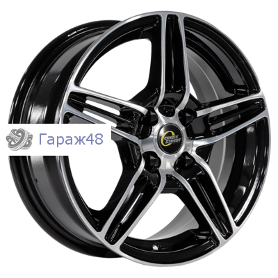 CrossStreet CR27 R15 / 6J PCD 5x100 ET 38 ЦО 57.1 Литые Черный с полированной лицевой поверхностью