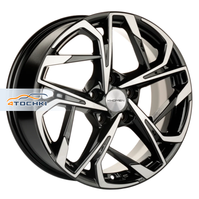 Khomen Wheels KHW1716 Karoq/Tiguan R17 / 7J PCD 5x112 ET 45 ЦО 57.1 Литые Black-FP