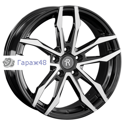 Replay H136 R17 / 7.5J PCD 5x114.3 ET 45 ЦО 64.1 Литые Черный с полированной лицевой поверхностью
