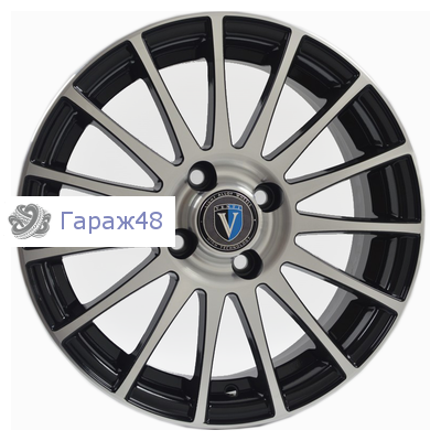 Venti 1507 R15 / 6J PCD 4x100 ET 32 ЦО 67.1 Литые Черный с полированной лицевой повехностью