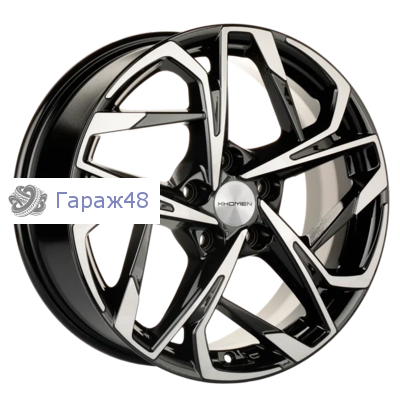 Khomen Wheels KHW1716 Forester R17 / 7J PCD 5x114.3 ET 48 ЦО 56.1 Литые Black-FP
