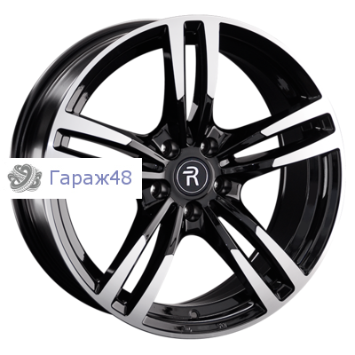 Replay PR37 R18 / 8J PCD 5x112 ET 21 ЦО 66.6 Литые Черный с полированной лицевой поверхностью
