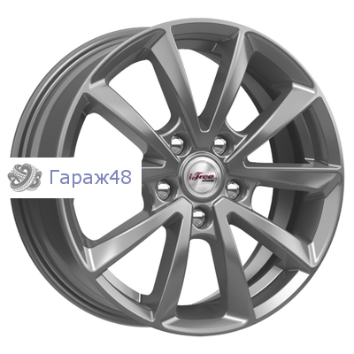 iFree Скайрим КС907 R16 / 6.5J PCD 5x114.3 ET 48 ЦО 66.1 Литые Серебристый