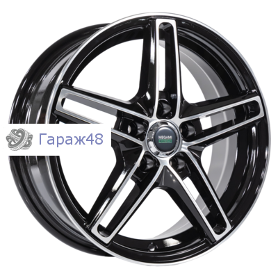 Megami MGM17FF R16 / 6.5J PCD 5x114.3 ET 46 ЦО 67.1 Литые Черный с полированной лицевой поверхностью