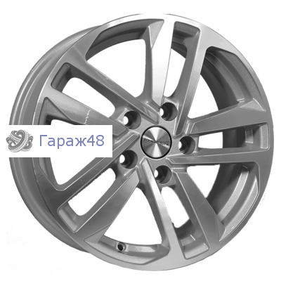 Khomen Wheels KHW1612 Mitsubishi R16 / 6.5J PCD 5x114.3 ET 46 ЦО 67.1 Литые F-Silver-FP
