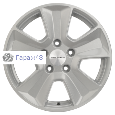 Khomen Wheels KHW1601 Huyndai/Kia R16 / 6.5J PCD 5x114.3 ET 50 ЦО 67.1 Литые F-Silver