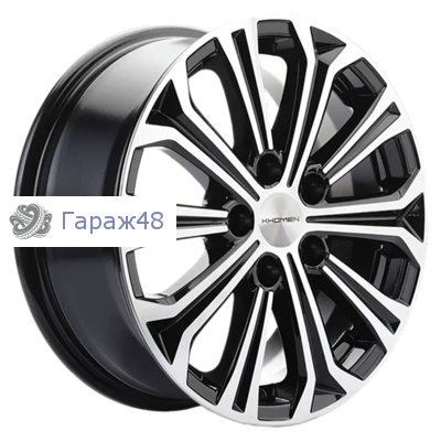 Khomen Wheels KHW1610 Toyota/Suzuki R16 / 6.5J PCD 5x114.3 ET 45 ЦО 60.1 Литые Black-FP