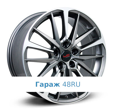 LegeArtis TY284 R18 / 8J PCD 5x114.3 ET 50 ЦО 60.1 Литые Графит с полированной лицевой поверхностью