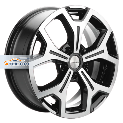 Khomen Wheels KHW1710 Haval F7/F7x R17 / 6.5J PCD 5x114.3 ET 40 ЦО 64.1 Литые Black-FP