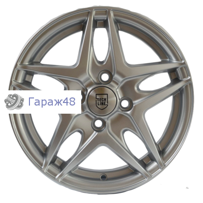 Tech Line T530-615-566-4x1143-45S R15 / 6J PCD 4x114.3 ET 45 ЦО 56.6 Литые Серебристый