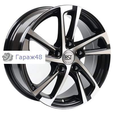 RST R046 (Cee&#039;d) R16 / 6.5J PCD 5x114.3 ET 50 ЦО 67.1 Литые Черный с полированной лицевой повехностью