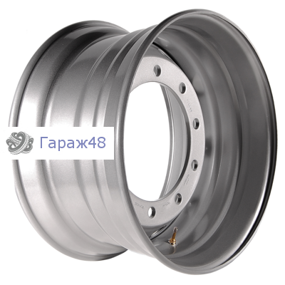 Asterro 10/335/281/0 R22.5 / 14J PCD 10x335 ET 0 ЦО 281 Штампованные Серебристый