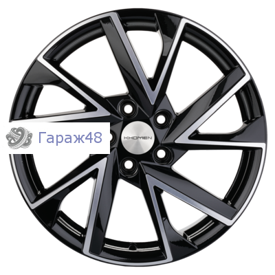 Khomen Wheels KHW1714 CX5/Seltos/Optima R17 / 7J PCD 5x114.3 ET 50 ЦО 67.1 Литые Black-FP