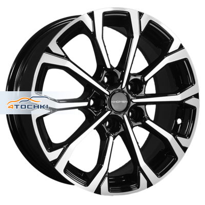 Khomen Wheels KHW1605 Huyndai/Mazda R16 / 6.5J PCD 5x114.3 ET 45 ЦО 67.1 Литые Black-FP