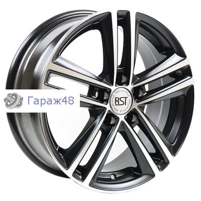 RST R025 (Polo) R15 / 6J PCD 5x100 ET 38 ЦО 57.1 Литые Черный с полированной лицевой повехностью
