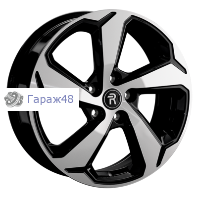 Replay SB55 R18 / 7J PCD 5x114.3 ET 48 ЦО 56.1 Литые Черный с полированной лицевой поверхностью