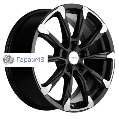Khomen Wheels KHW1808 Geely Coolray R18 / 7.5J PCD 5x114.3 ET 50 ЦО 54.1 Литые Black-FP