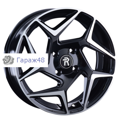 Replay FD172 R16 / 6J PCD 4x108 ET 37.5 ЦО 63.3 Литые Черный с полированной лицевой поверхностью