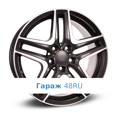 Neo 723 R17 / 7.5J PCD 5x112 ET 42 ЦО 66.6 Литые Черный с полированной лицевой поверхностью