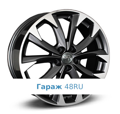 LegeArtis MZ93 R17 / 7J PCD 5x114.3 ET 50 ЦО 67.1 Литые Черный с полированной лицевой поверхностью