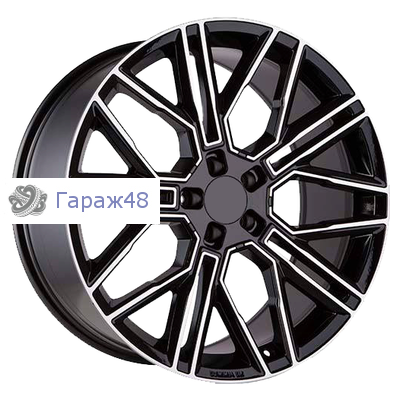 Khomen Wheels KHW2101 Cayenne R21 / 9.5J PCD 5x130 ET 46 ЦО 71.6 Литые Black-FP