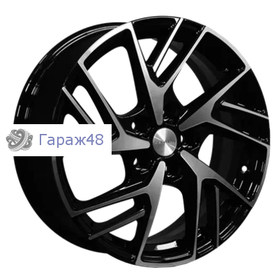 Khomen Wheels KHW1722 Haval F7/F7x R17 / 6.5J PCD 5x114.3 ET 40 ЦО 64.1 Литые Black-FP