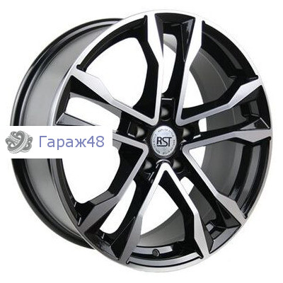 RST R068 (Touareg) R18 / 8J PCD 5x112 ET 25 ЦО 66.6 Литые Черный с полированной лицевой повехностью