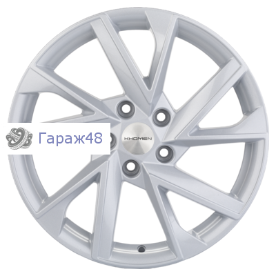 Khomen Wheels KHW1714 CX5/i40/XTrail R17 / 7J PCD 5x114.3 ET 45 ЦО 67.1 Литые F-Silver