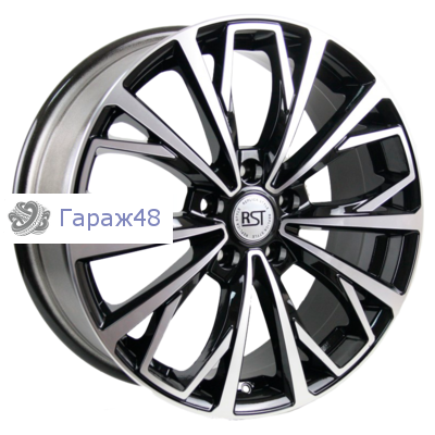 RST R038 (Nissan) R18 / 7J PCD 5x114.3 ET 45 ЦО 66.1 Литые Черный с полированной лицевой повехностью