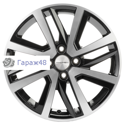 Khomen Wheels KHW1609 XRay R16 / 6J PCD 4x100 ET 41 ЦО 60.1 Литые Black-FP