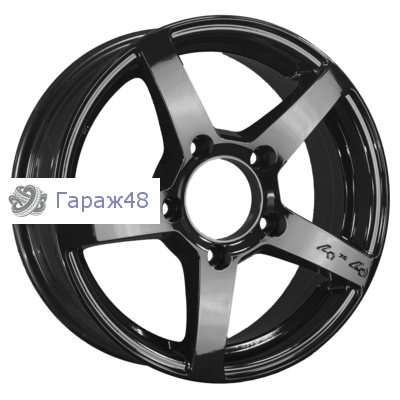 RST R136 R16 / 6J PCD 5x139.7 ET 40 ЦО 98 Литые Черный с полированной лицевой поверхностью