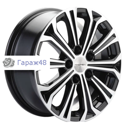 Khomen Wheels KHW1610 Fluence/Juke R16 / 6.5J PCD 5x114.3 ET 47 ЦО 66.1 Литые Black-FP
