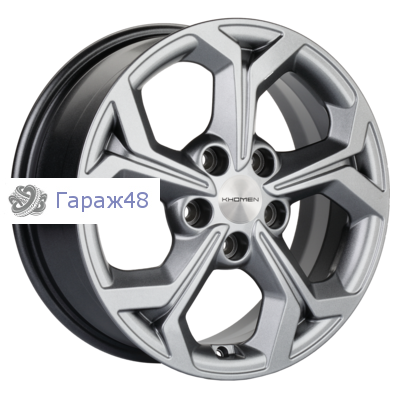 Khomen Wheels KHW1606 Mitsubishi R16 / 6.5J PCD 5x114.3 ET 46 ЦО 67.1 Литые G-Silver