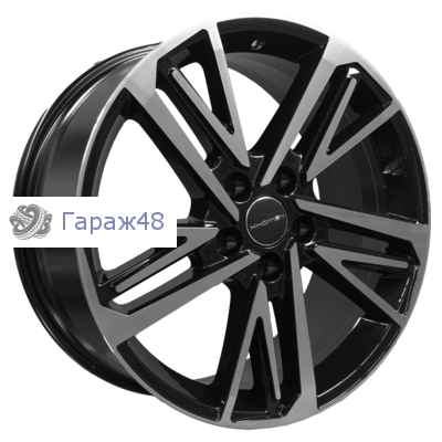 Khomen Wheels KHW1815 Tugella R18 / 8J PCD 5x108 ET 46 ЦО 63.4 Литые Black-FP