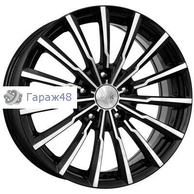 K&amp;K Акцент (КС562) R17 / 7J PCD 5x114.3 ET 41 ЦО 67.1 Литые Черный с полированной лицевой поверхностью